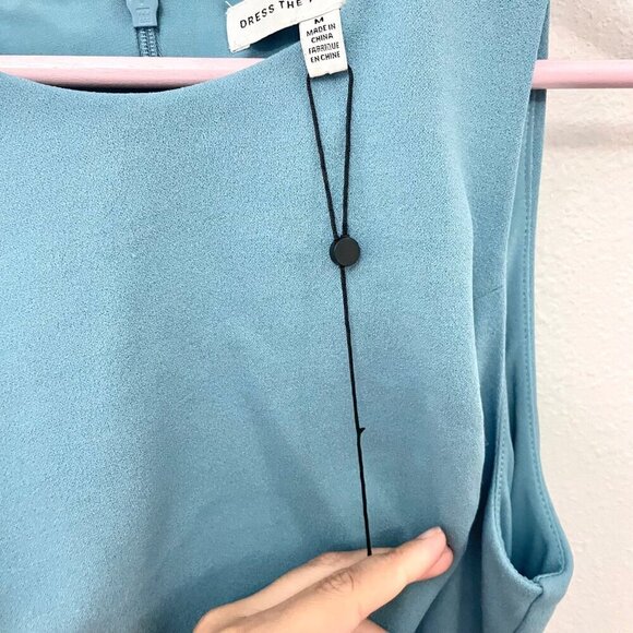 Dress the Population Mariela Cutout Fit & Flare Dress Sea Breeze M - Picture 4 of 10